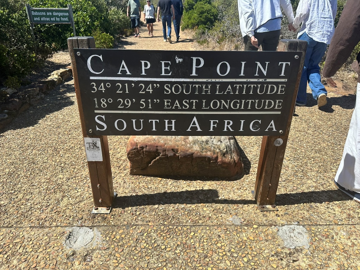 A sign displaying the words "Cape Point"