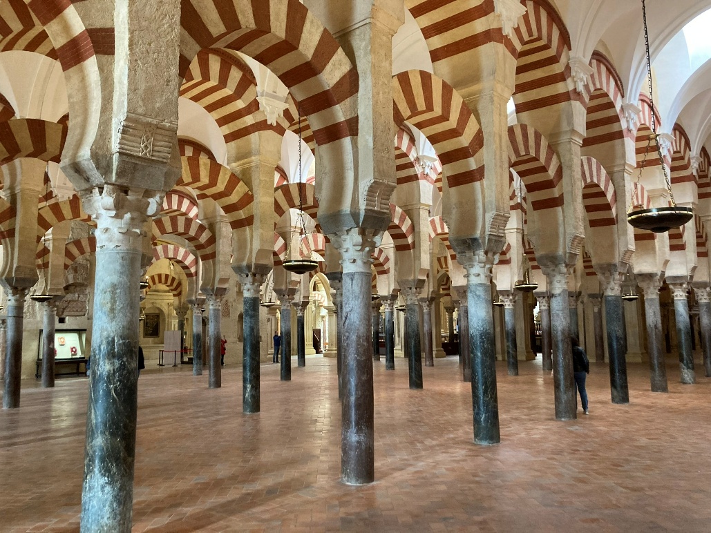 Interior view of the Mosque in Cordoba
